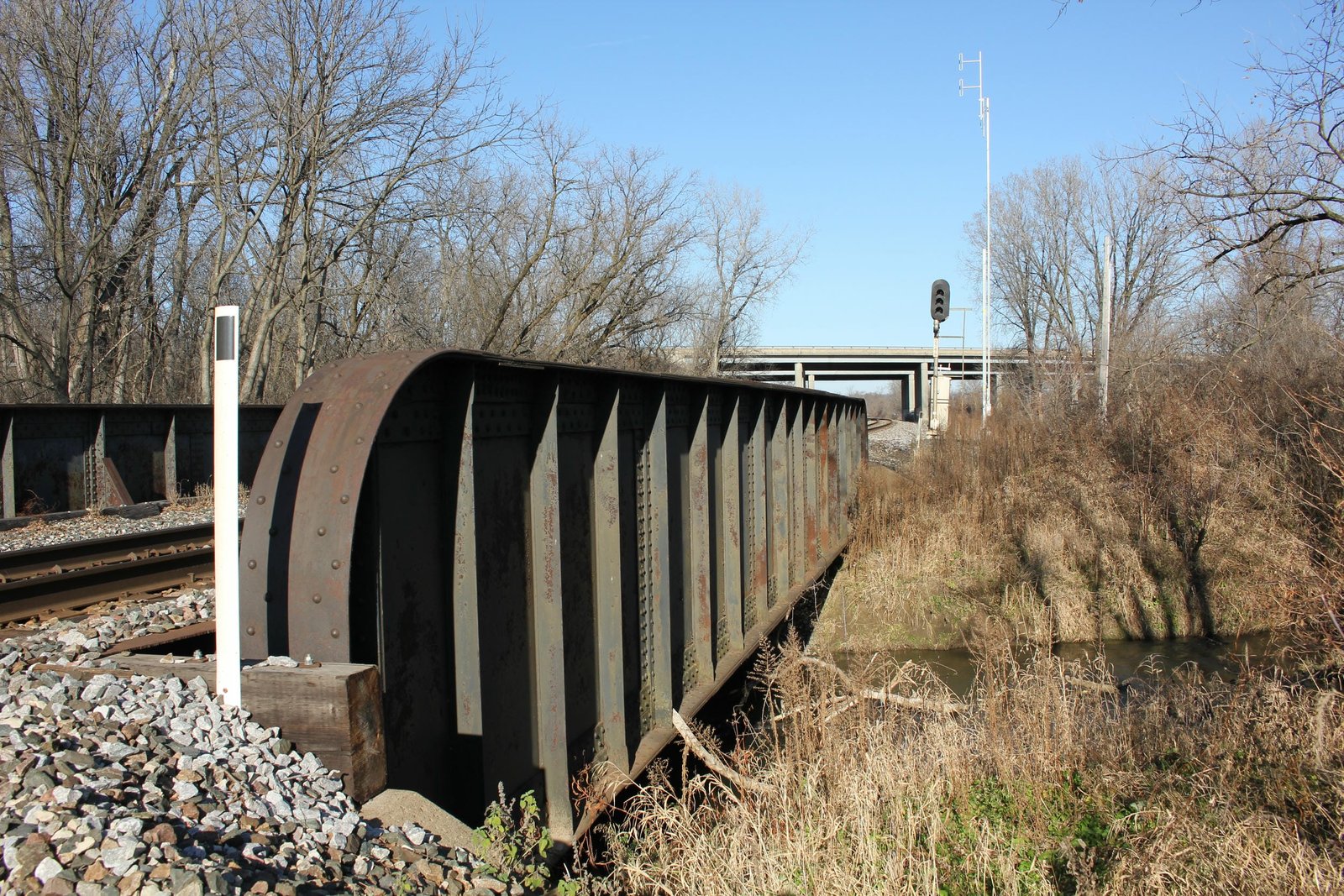 Looking east